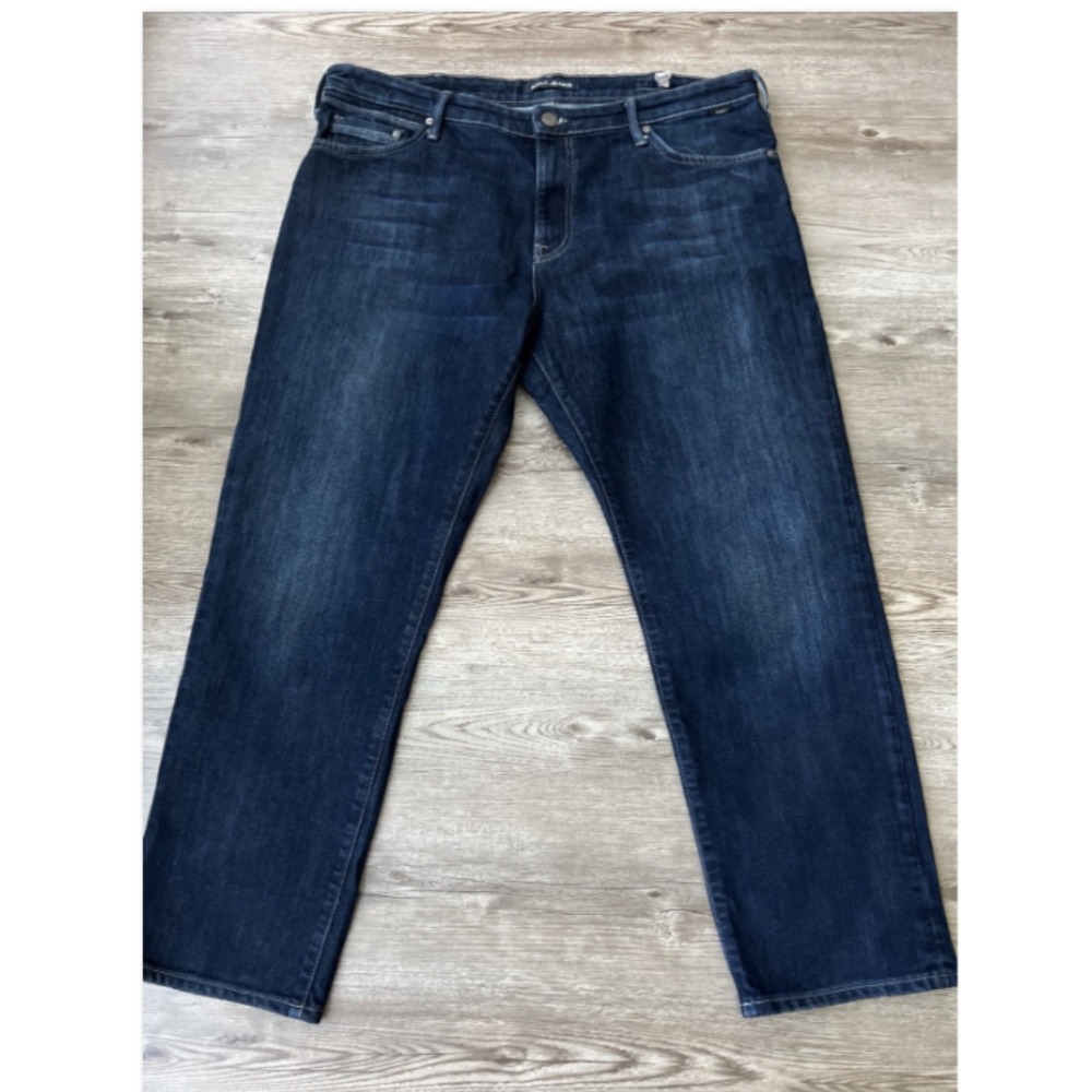 Mavi Jeans Matt Relaxed Straight Jeans Mens 40x30 Dark Wash